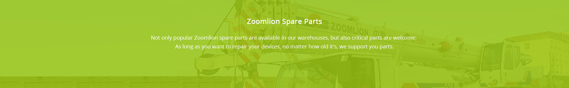 Zoomlion spare parts