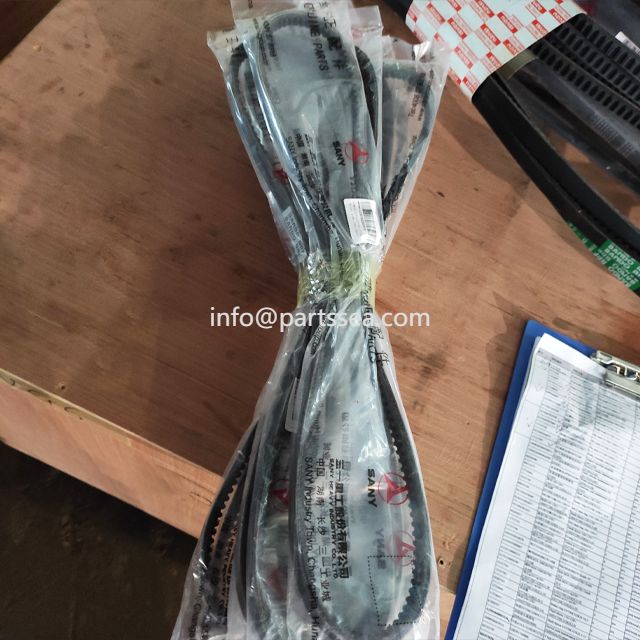 Sany excavator generator fan air conditioner water pump V belt 