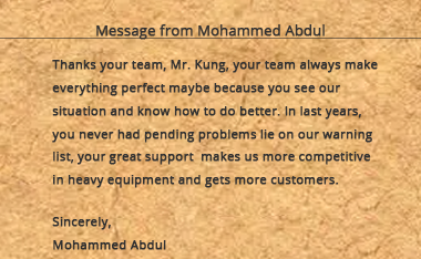 NO-WORRY services 365 days