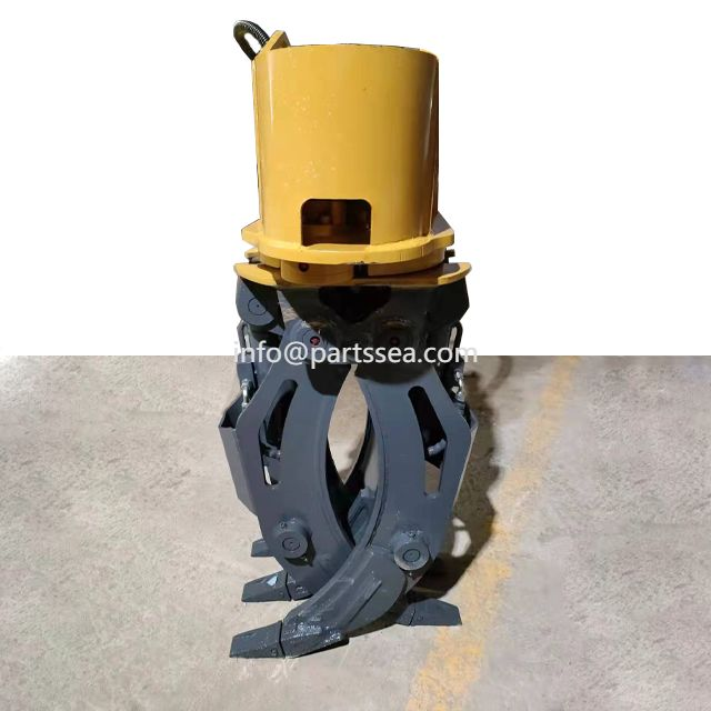 Sany excavator loader hydraulic rotating log grappler grapple grabber clamp