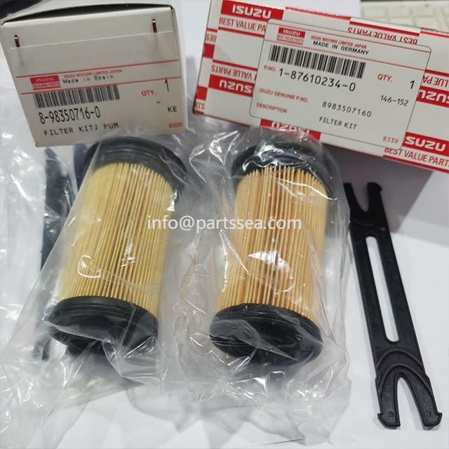 Isuzu filters for Sany excavator, off-road dump truck parts