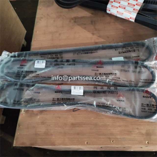 Sany excavator generator fan air conditioner water pump V belt 